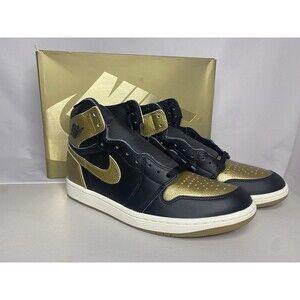 Air Jordan 1 Retro High OG Black Gold Men’s 10.5 NEW With Box Nike Shoes